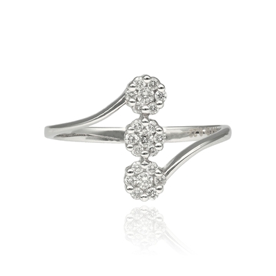 Fehér arany gyűrű 54-es méret (B17313/54_4I)